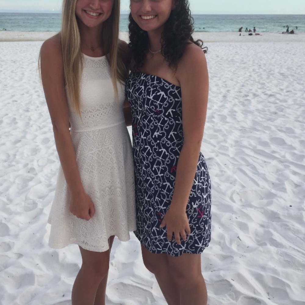 "Bright Navy Mate" -Anchor Navy Lily Pulitzer Mini Dress